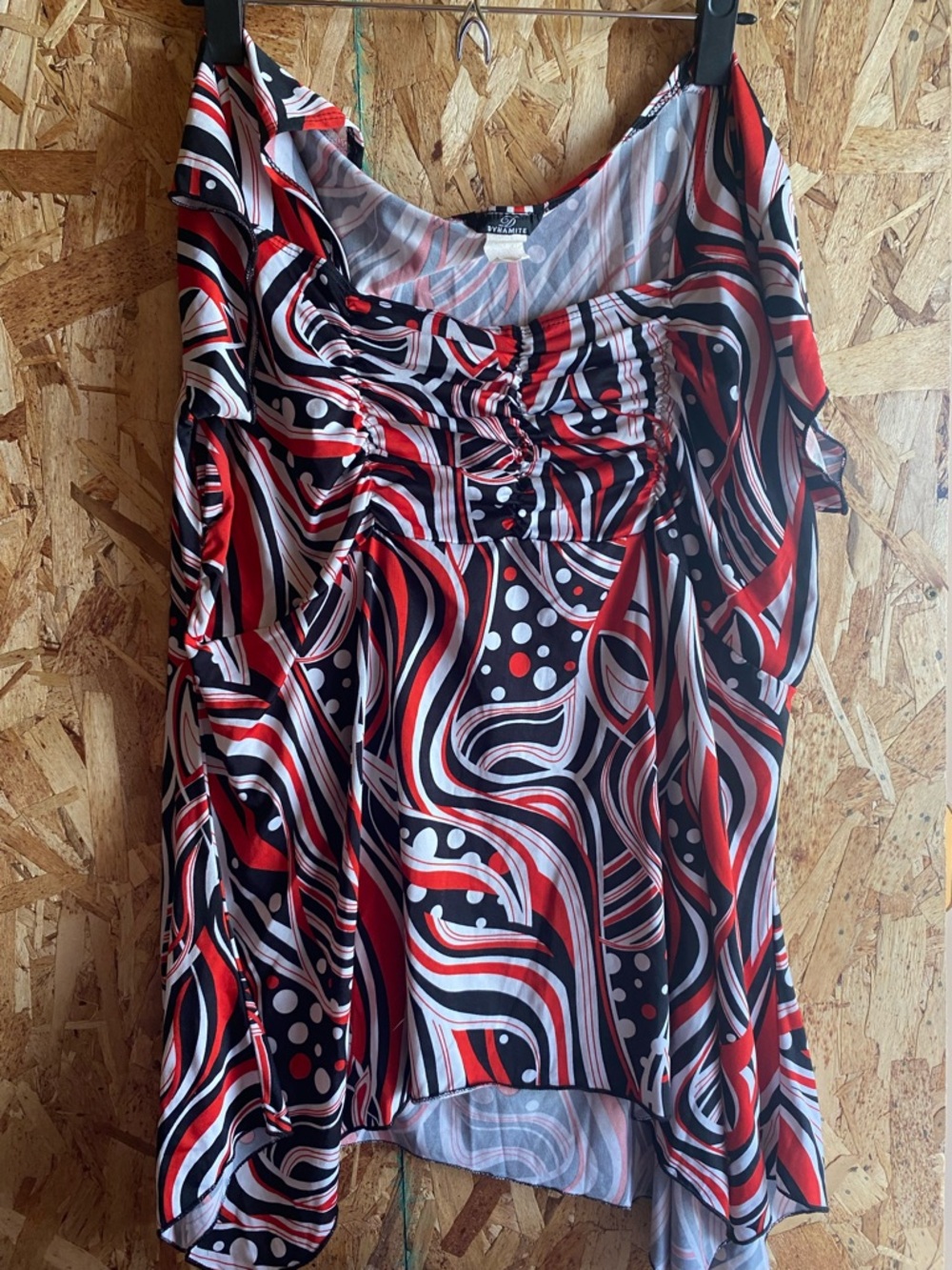 Dynamite Red & Black Swirl Print Camisole